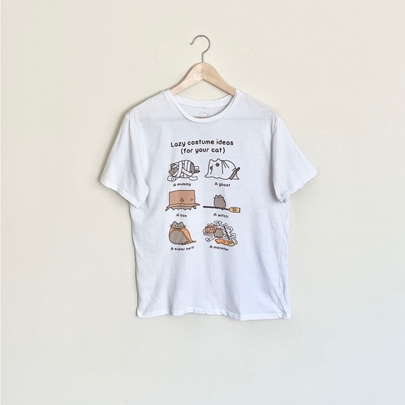 Pusheen Halloween Lazy Costume Ideas For Your Cat T Shirt Women’s / Juniors XXL - Picture 1 of 6